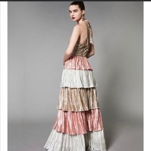 Betsey Johnson Metallic Tier Dress